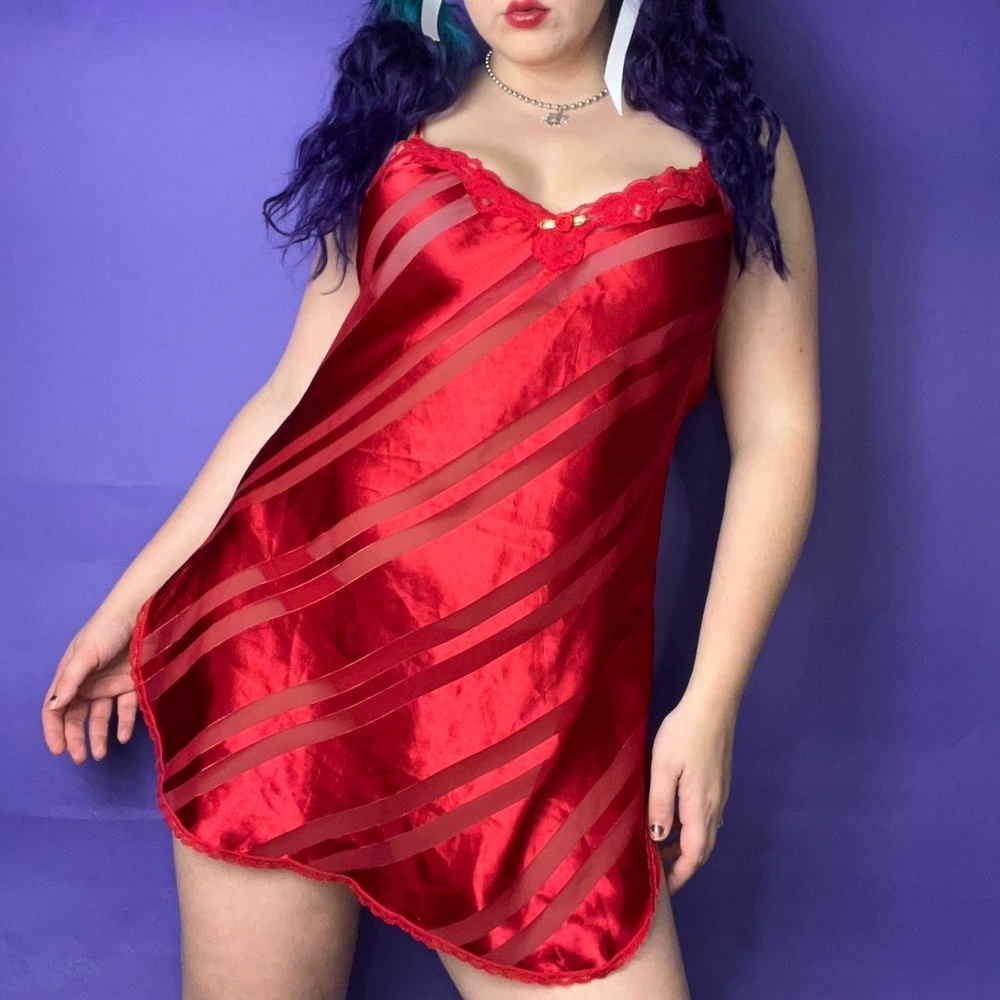 Vintage lace rose slip size medium